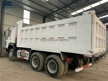 Άσπρο 6x4 χρησιμοποίησε το φορτηγό απορρίψεων Howo 18 Cbm Cargobox για τη μεταφορά μεταλλείας κατασκευής