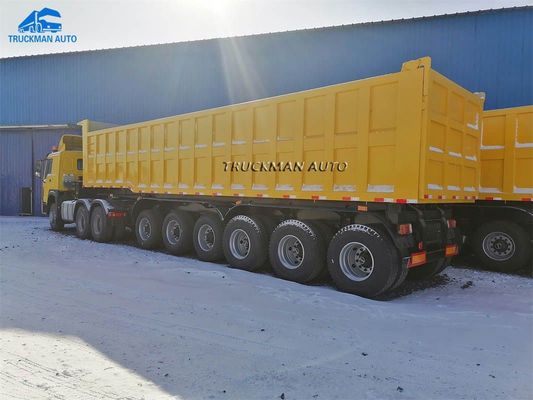 80000kg 9 φορτηγό απορρίψεων αξόνων 45m3 για τη Γκάνα