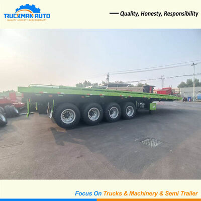 Τιμή εργοστασίου 4 αξόνων 100 τόνων πλαϊνό ανατρεπόμενο τρέιλερ για μεταφορά εμπορευμάτων