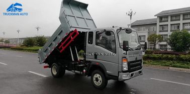 Sinotruck Howo 5 ελαφριών καθήκοντος τόνοι φορτηγών απορρίψεων για την άμμο και την πέτρινη φόρτωση